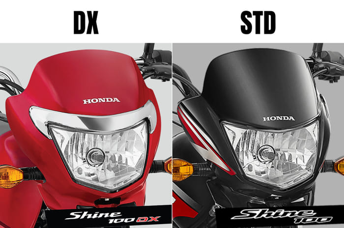 Honda Shine 100 DX vs standard model: Price and differences explained
